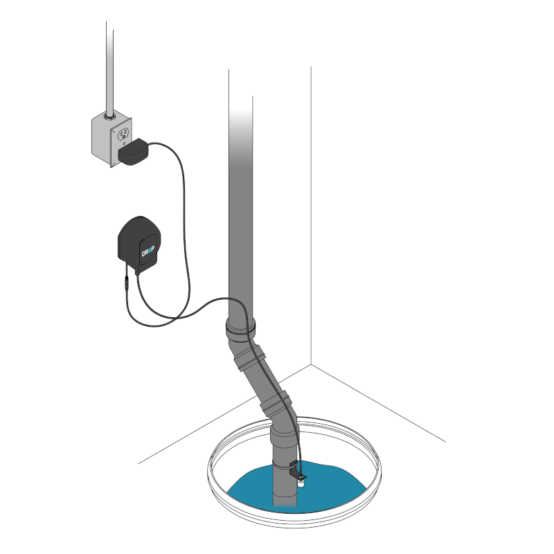 Drop Alert for Sump Pump