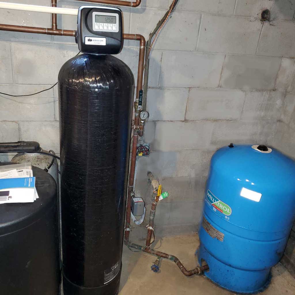 Well water system with Kinetico water softener